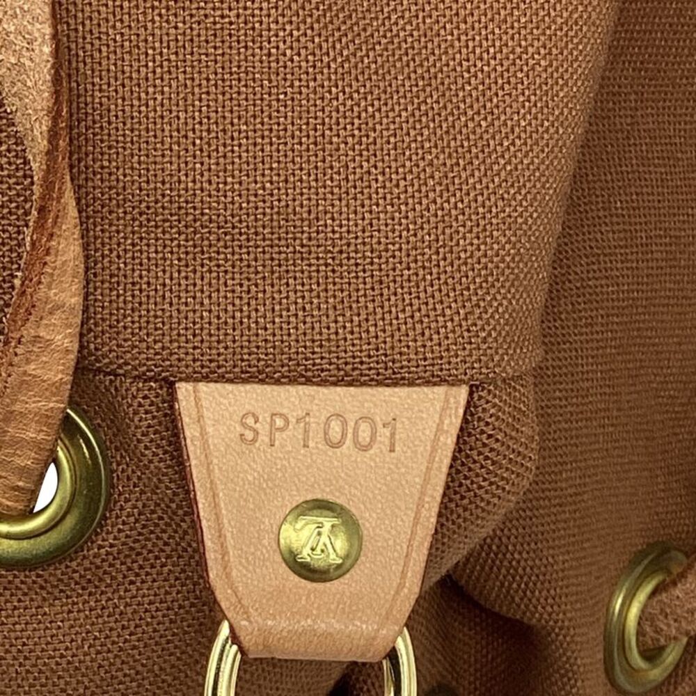 Louis Vuitton Montsouris Mini Backpack in Brown Coated Canvas - Picture 11 of 12